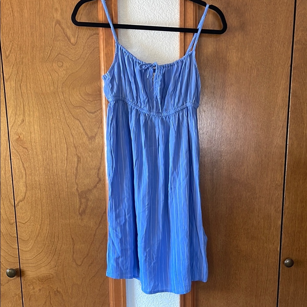 Blue Spaghetti Strap Dress